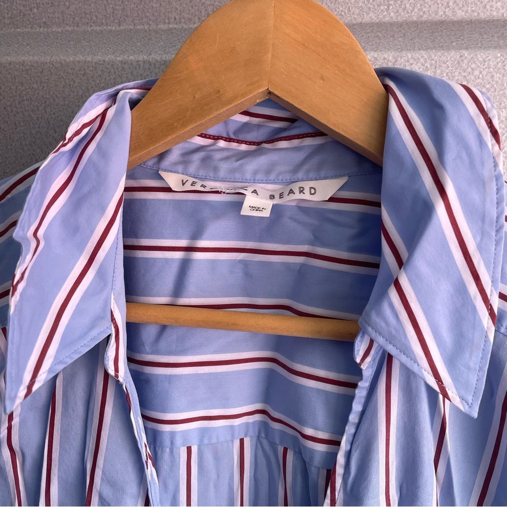 Veronica Beard afton striped wrap dress - Picture 4 of 7